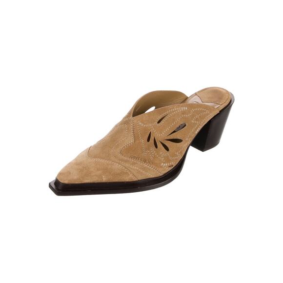 ❤️Jimmy Choo Suede Lasercut Mules❤️ - Picture 2 of 5